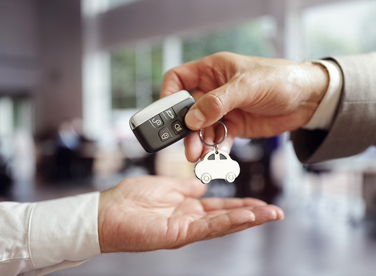 car keys handed off